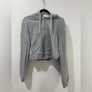 Alo cropped zip up hoodie